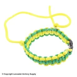 C.R. Archery Products CR Cobra Braided Wrist Sling With Buckle And Hook -ARMGUARDS shop 1900123 yel gren