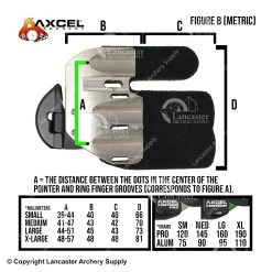 Axcel Contour Finger Tab Brady Ellison Signature Series -ARMGUARDS shop 4530414 tabsizesmetric
